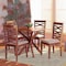 Baxton Studio Mila Modern and Contemporary Grey Fabric and Walnut Brown Finished Wood 5-Piece Dining Set 174-9883-10891-Zoro - alternate 2